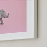 "Toy Elephant" - Art Print in Pretty Pink by Kinga Subject - Frame Close-up