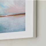 "Misty Bay" - Art Print in Misty Blue by AlisonJerry - Frame Close-up