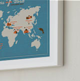 "Seven Wonders" - Art Print in Sea by Shari Margolin - Frame Close-up