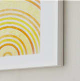 "In The Morning Sun" - Art Print in Yellows by Alex Isaacs Designs - Frame Close-up