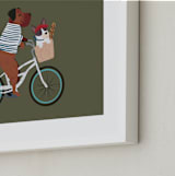 "Paris" - Art Print in Avocado by Jenna Holcomb - Frame Close-up