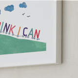"You can." - Art Print in grass green by R studio - Frame Close-up