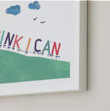 "You can." - Art Print in grass green by R studio - Frame Close-up