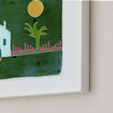 "Idyllic" - Art Print in Idyllic green by Bethania Lima - Frame Close-up