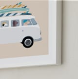 "Venice Beach" - Art Print in Sand by Jenna Holcomb - Frame Close-up