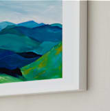 "Enchanted Vista" - Art Print in White by Jenny Partrite - Frame Close-up