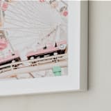 "Park Play In Sorbet" - Art Print in Rainbow Sherbert by Shannon Howard - Frame Close-up