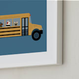 "School Dogs" - Art Print in Lake by Jenna Holcomb - Frame Close-up