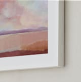 "Coral Desert" - Art Print in desert pink by AlisonJerry - Frame Close-up