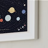 "Our beautiful universe" - Art Print in Navy by Sabrin Deirani - Frame Close-up