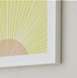 "Pastel Sunrise" - Art Print in Sunshine by Kerry Doyle - Frame Close-up