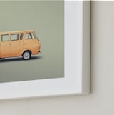 "Falconer" - Art Print in Olive by Andrew McClintock - Frame Close-up
