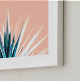 "Pastel Cactus" - Art Print in White by Lisa Sundin - Frame Close-up