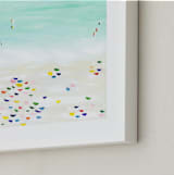 "Seaside vacation" - Art Print in White by Yaling Hou Suzuki - Frame Close-up