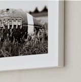 "The Grit of the Game" - Art Print in Leather by Janet Cruz - Frame Close-up