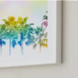 "Rainbow palms" - Art Print in Rainbow by Dawn Smith - Frame Close-up
