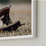 "For The Big Game 2" - Art Print in Field by Janet Cruz - Frame Close-up