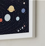 "Our beautiful universe" - Art Print in Navy by Sabrin Deirani - Frame Close-up