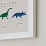 "Dino Timeline" - Art Print in Multicolor by Ashley Presutti Beasley - Frame Close-up