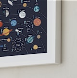 "Space Alphabet" - Art Print in Space by Teju Reval - Frame Close-up