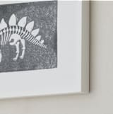 "Dino Fossils III" - Art Print in Stegosaurus by Teju Reval - Frame Close-up