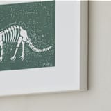 "Dino Fossils IV" - Art Print in Brachiosaurus by Teju Reval - Frame Close-up