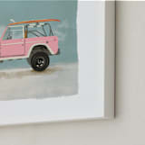 "Surf Pink" - Art Print in Coastal by Erin Kessler - Frame Close-up