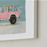 "Surf Pink" - Art Print in Coastal by Erin Kessler - Frame Close-up