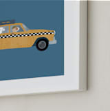 "New York" - Art Print in Taxi by Jenna Holcomb - Frame Close-up