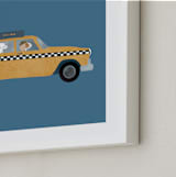 "New York" - Art Print in Taxi by Jenna Holcomb - Frame Close-up
