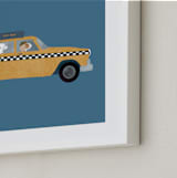"New York" - Art Print in Taxi by Jenna Holcomb - Frame Close-up