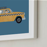 "New York" - Art Print in Taxi by Jenna Holcomb - Frame Close-up