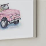 "Classic Vroom 3" - Art Print in Peony Pink by Stacey Brod - Frame Close-up
