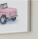"Classic Vroom 3" - Art Print in Peony Pink by Stacey Brod - Frame Close-up