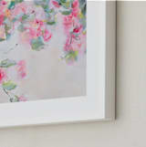 "Enchanted Garden 2" - Art Print in Floral Pink by Arohika Verma - Frame Close-up