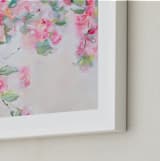 "Enchanted Garden 2" - Art Print in Floral Pink by Arohika Verma - Frame Close-up