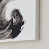 "Fascinator" - Art Print in Black by Misty Hughes - Frame Close-up