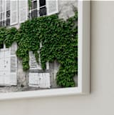 "Greenery Chic" - Art Print in white washed greenery by Michelle Jean - Frame Close-up