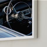 "Impala Rearview" - Art Print in sky blue by Donna Rosser - Frame Close-up