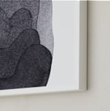 "Gray Composite" - Art Print in dove gray by Kelly Witmer - Frame Close-up