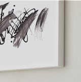 "Velocity" - Art Print in Black by Misty Hughes - Frame Close-up