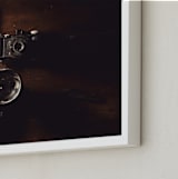 "Chronicle of Cameras" - Art Print in Mahogany by Erin Niehenke - Frame Close-up