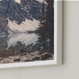 "Lake Agnes" - Art Print in Alpine Green by Korry Brown - Frame Close-up