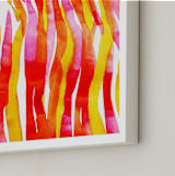 "Colourburst8" - Art Print in Red by Miranda Mol - Frame Close-up