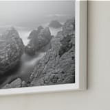 "Foggy Day in Point Lobos-2" - Art Print in B&W by NSMARK - Frame Close-up