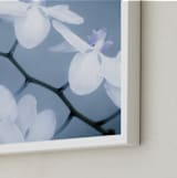 "Orchids In Flight" - Art Print in Violet Blue by Debra Butler - Frame Close-up