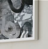 "Black and White Vapor Series 3" - Art Print in Black and White by Angela Simeone - Frame Close-up