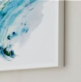 "California Zephyr" - Art Print in Cyan by Misty Hughes - Frame Close-up