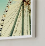 "Dizzy" - Art Print in aqua by Courtney Crane - Frame Close-up