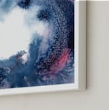 "Stormy Vortex" - Art Print in dark indigo by Amelia Gluba - Frame Close-up